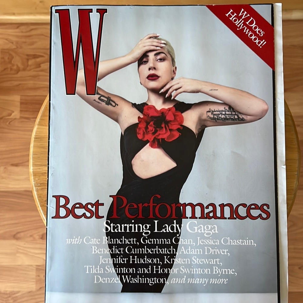 W magazine starting Lady Gaga.